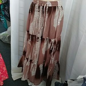 Sacred threads tiered skirt